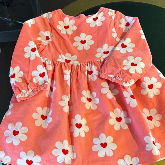 open lace back dress Baby girl orange dress